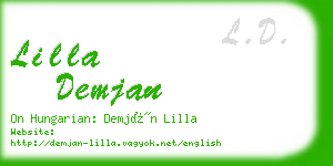 lilla demjan business card